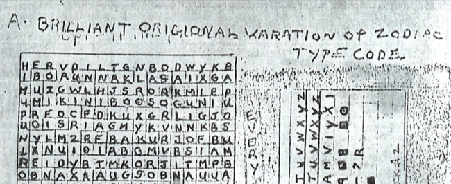 Thomas Dougherty s code theory Zodiac Killer Ciphers