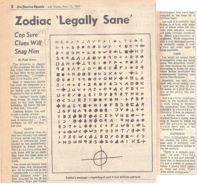 File:Sfchron340cipher.png - Zodiac Killer Ciphers Wiki