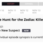 The Hunt for the Zodiac Killer - First episode